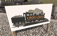 CDE Chattanooga Choo Choo Sign Board