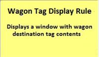 CDE Wagon Tags Display Rule